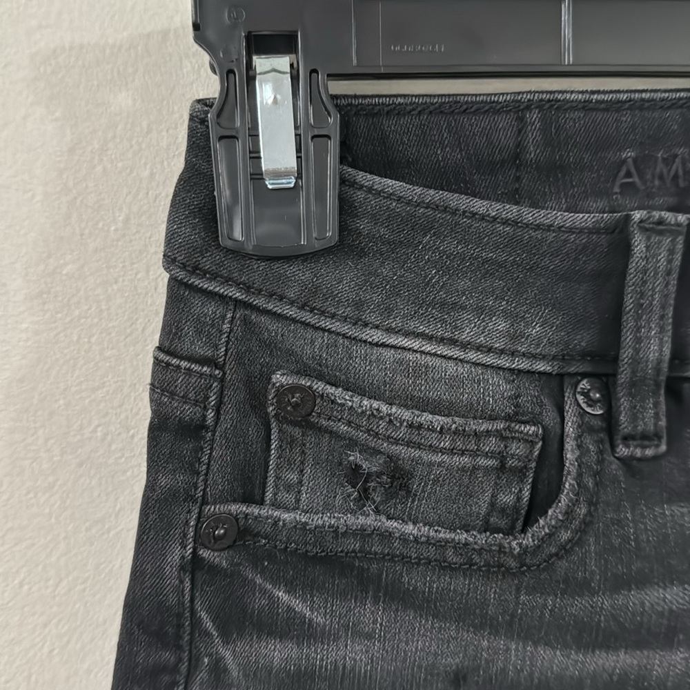 American Eagle Outfitters Black Dream Short cuffed denim shorts size 00 - Picture 3 of 13